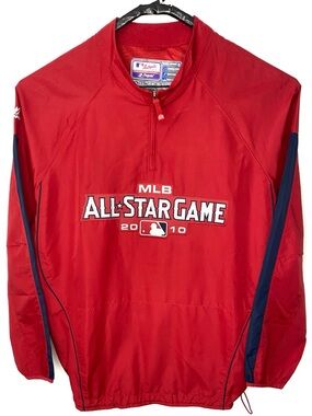 Majestic Collection 2010 MLB All Star Game 1/4 Zip Cool Base Windbreaker Jacket